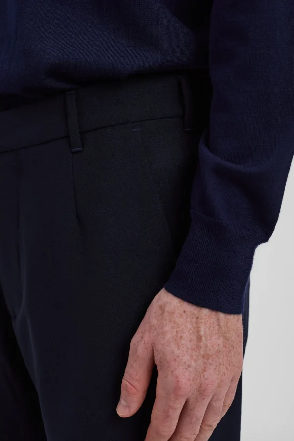 Norse Projects TROUSERS^Aaren Cordura Tech Wool Trouser Dark Navy