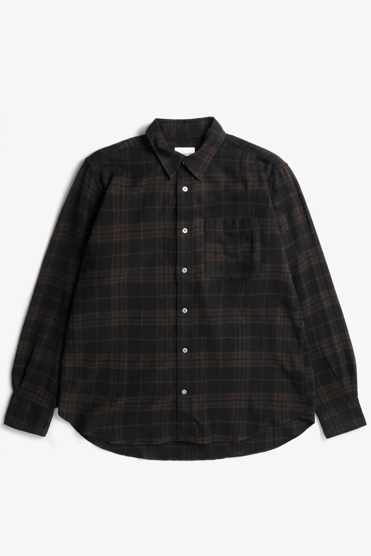 algot_relaxed_wool_check_shirt_0-1.webp Norse Projects SHIRTING^Algot Relaxed Wool Check Shirt Espresso