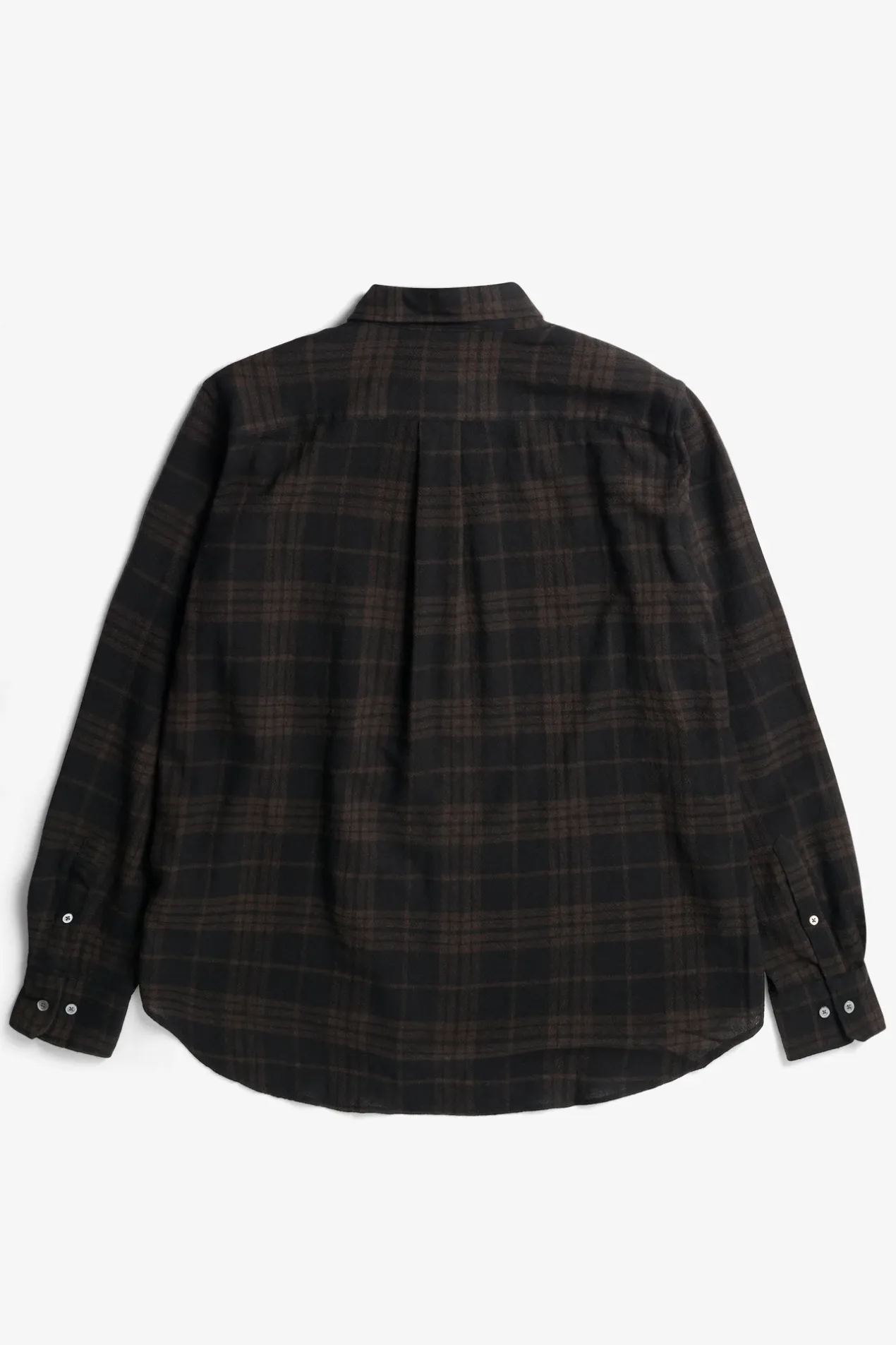 algot_relaxed_wool_check_shirt_1.webp Norse Projects SHIRTING^Algot Relaxed Wool Check Shirt Espresso