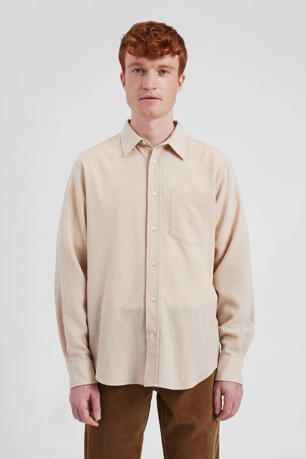 algot_relaxed_wool_shirt_2.webp Norse Projects SHIRTING^Algot Relaxed Wool Shirt Ecru