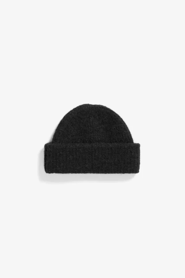 Norse Projects BEANIES^Alpaca Wool Short Beanie Black