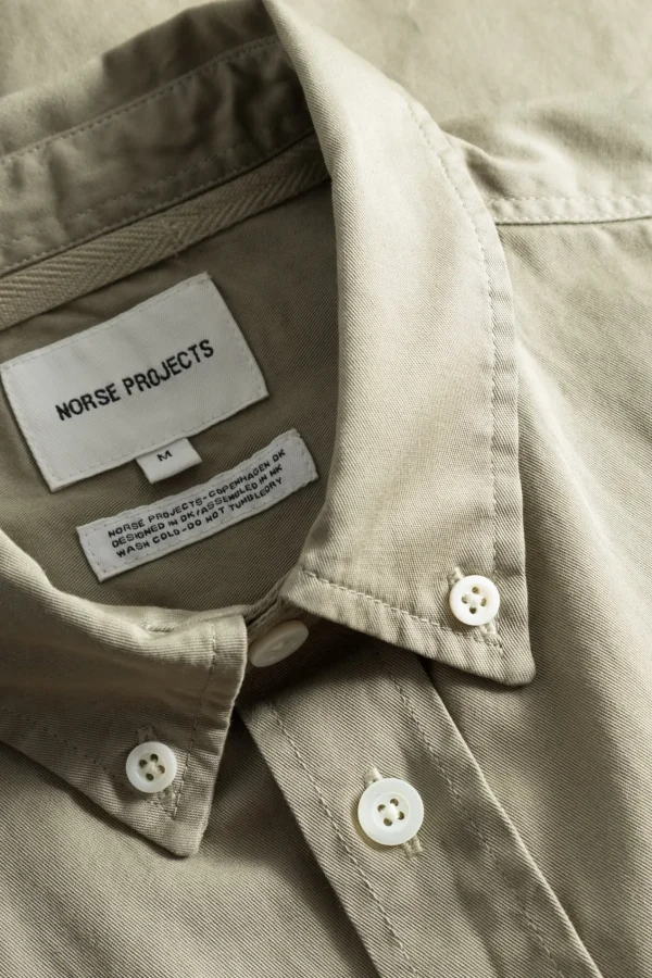 Norse Projects SHIRTING^Anton Light Twill Shirt Clay