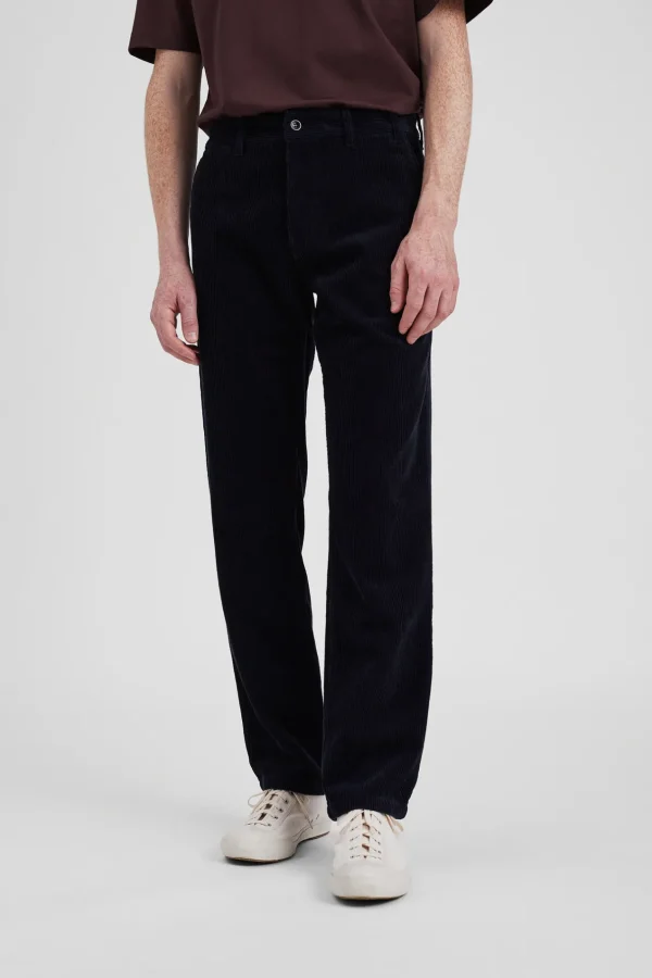 Norse Projects TROUSERS^Aros Regular Wide Wale Corduroy Chino Dark Navy
