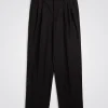 Norse Projects TROUSERS^Benn Relaxed Pleated Trouser Black