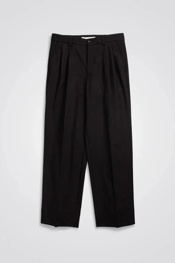 Norse Projects TROUSERS^Benn Relaxed Pleated Trouser Black