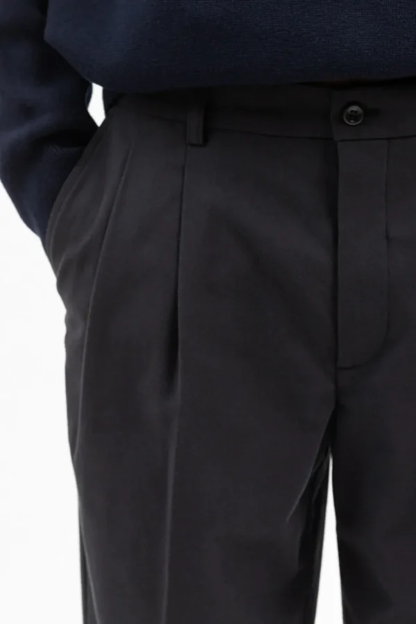 Norse Projects TROUSERS^Benn Relaxed Pleated Trouser Black