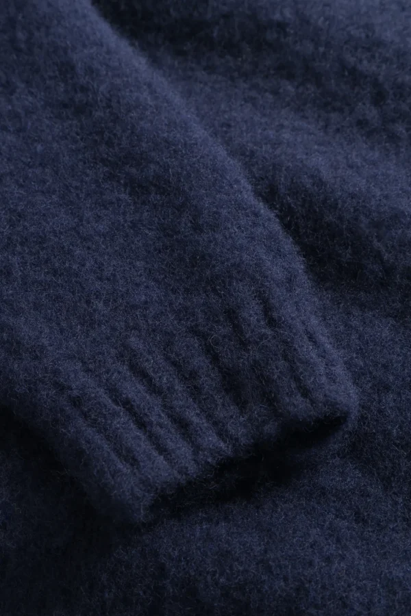 Norse Projects KNITWEAR^Birnir Brushed Lambswool Dark Navy