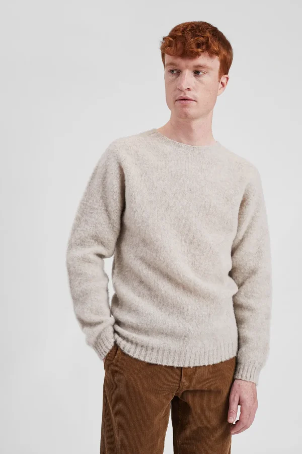Norse Projects KNITWEAR^Birnir Brushed Lambswool Oatmeal