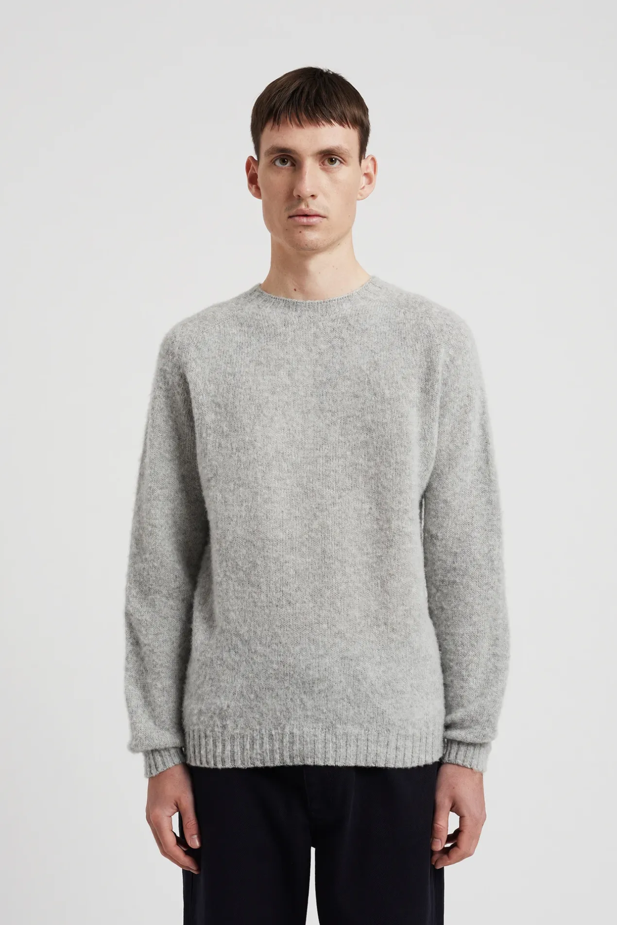 birnir_brushed_lambswool_2.webp Norse Projects KNITWEAR^Birnir Brushed Lambswool Light Grey Melange