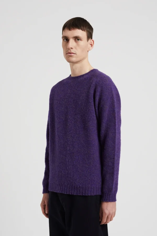 Norse Projects KNITWEAR^Birnir Brushed Lambswool Purple