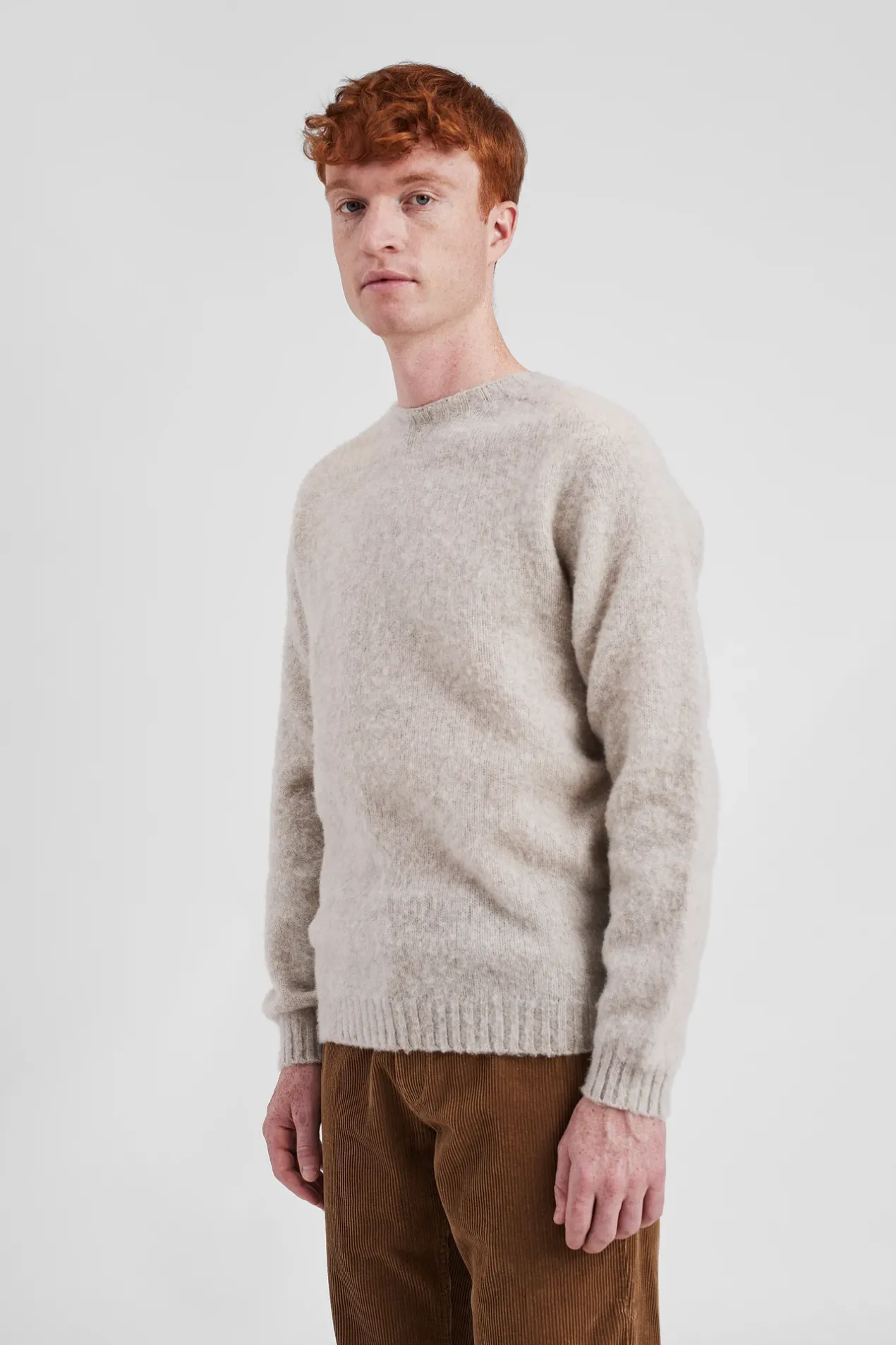 birnir_brushed_lambswool_3-4.webp Norse Projects KNITWEAR^Birnir Brushed Lambswool Oatmeal