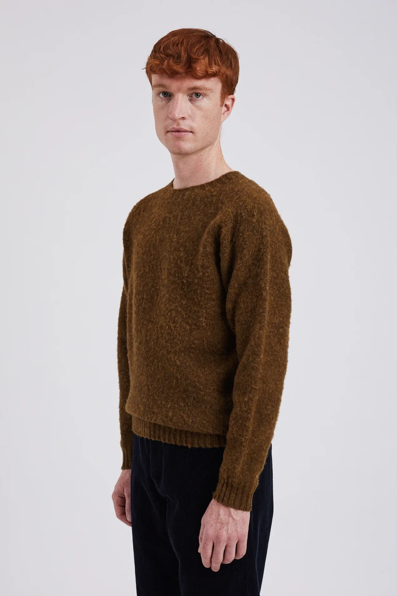 birnir_brushed_lambswool_3-6.webp Norse Projects KNITWEAR^Birnir Brushed Lambswool Dark Olive