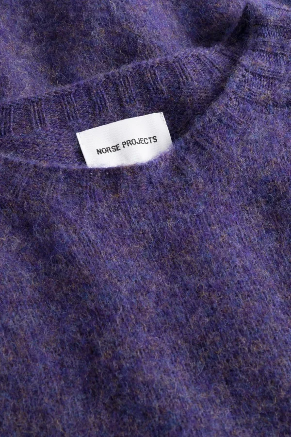 Norse Projects KNITWEAR^Birnir Brushed Lambswool Purple
