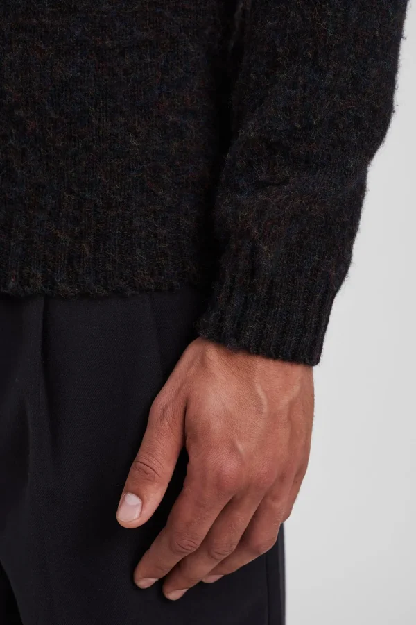 Norse Projects KNITWEAR^Birnir Brushed Lambswool Black Multi