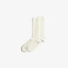 Norse Projects ACCESSORIES^Bjarki Cashmere Wool Blend Rib Sock Ecru