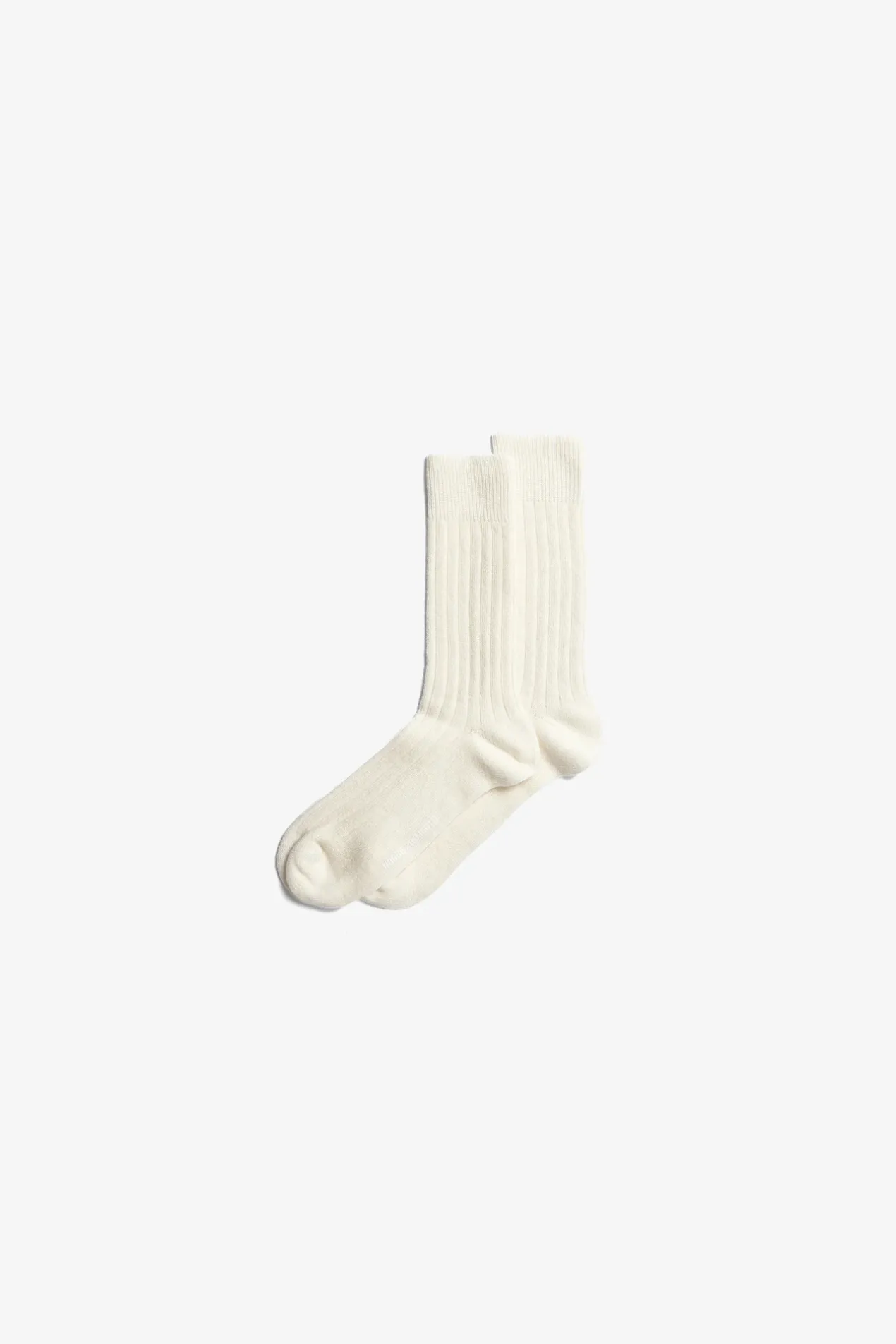 bjarki_cashmere_wool_blend_rib_sock_0-1.webp Norse Projects ACCESSORIES^Bjarki Cashmere Wool Blend Rib Sock Ecru