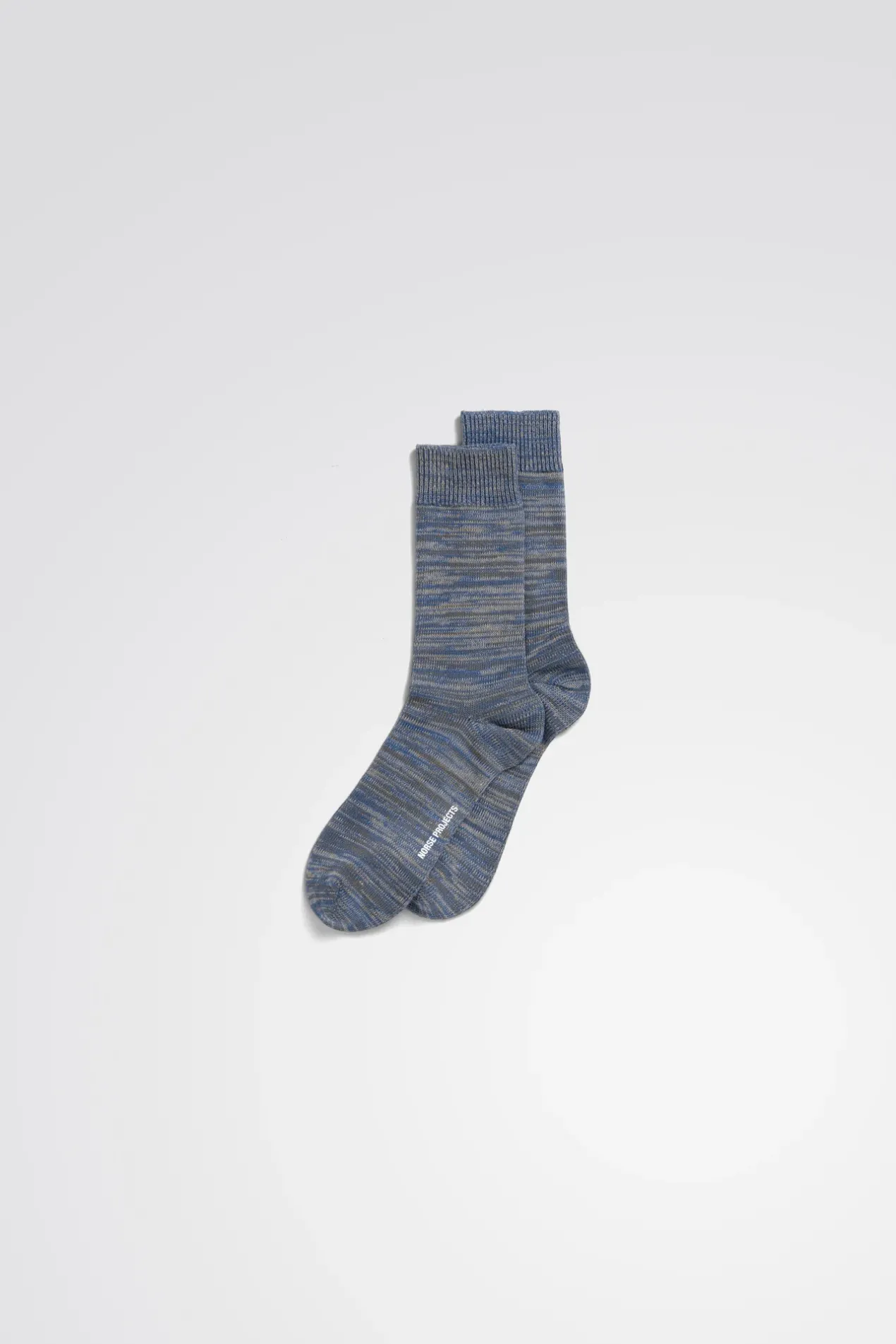 bjarki_cotton_twist_sock_1.webp Norse Projects ACCESSORIES^Bjarki Cotton Twist Sock Fog Blue