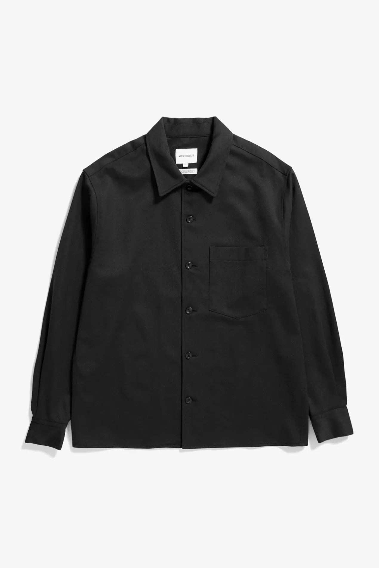 carsten_cotton_wool_ls_shirt_0-1.webp Norse Projects SHIRTING^Carsten Cotton Wool LS Shirt Black