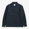 Norse Projects SHIRTING^Carsten Cotton Wool LS Shirt Dark Navy