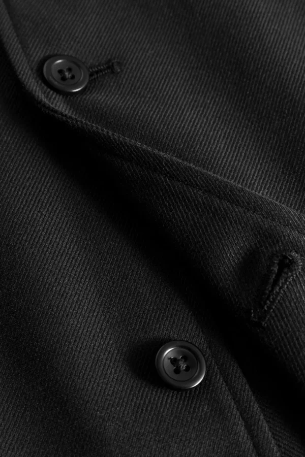 Norse Projects SHIRTING^Carsten Cotton Wool LS Shirt Black