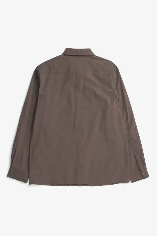 Norse Projects SHIRTING^Carsten Travel Light Shirt LS Espresso