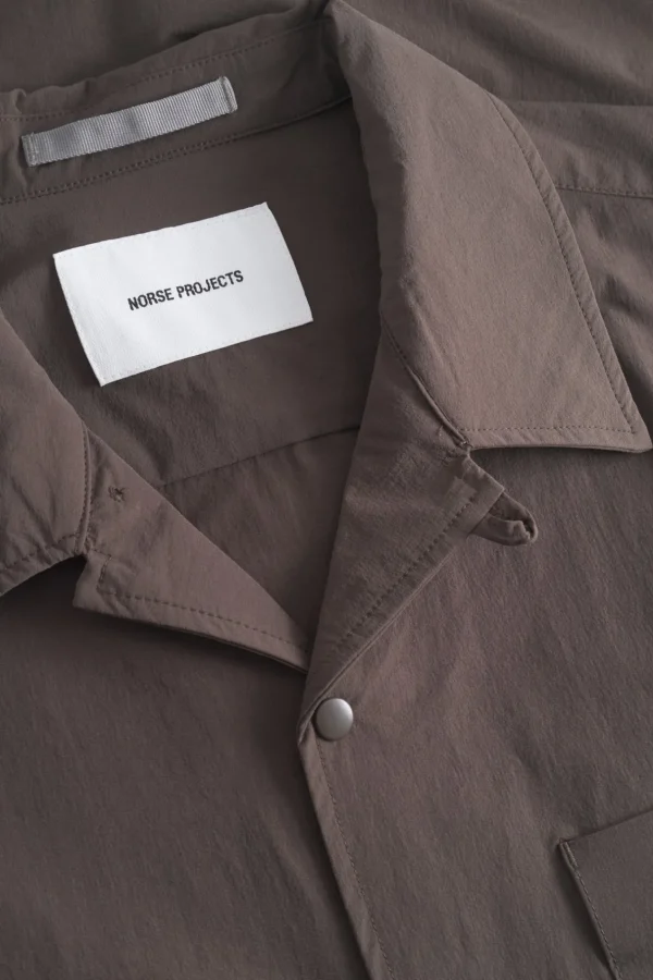 Norse Projects SHIRTING^Carsten Travel Light Shirt LS Espresso