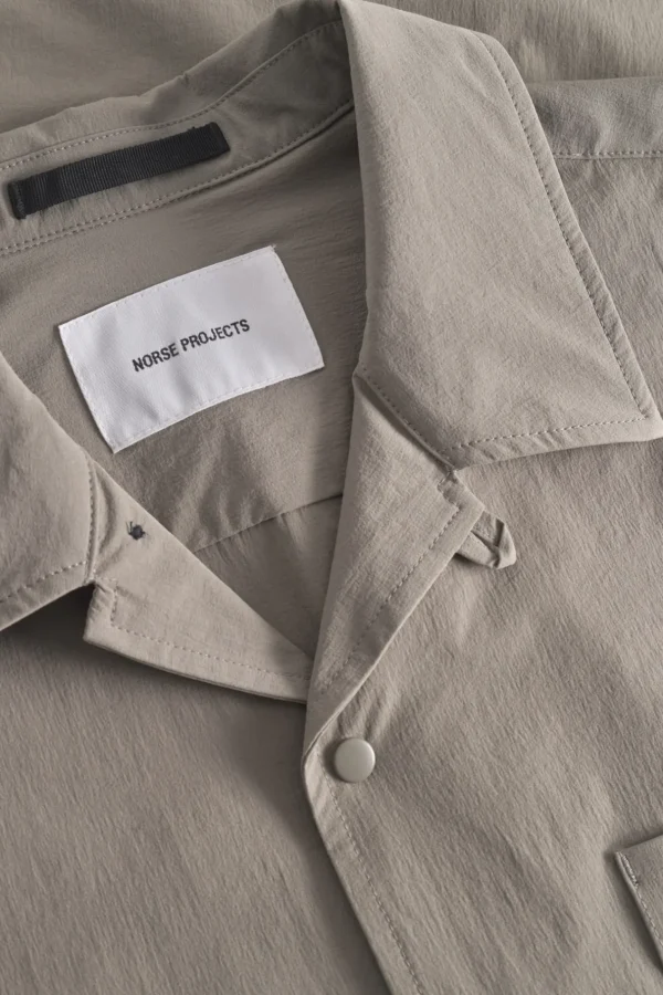 Norse Projects SHIRTING^Carsten Travel Light Shirt LS Concrete Grey