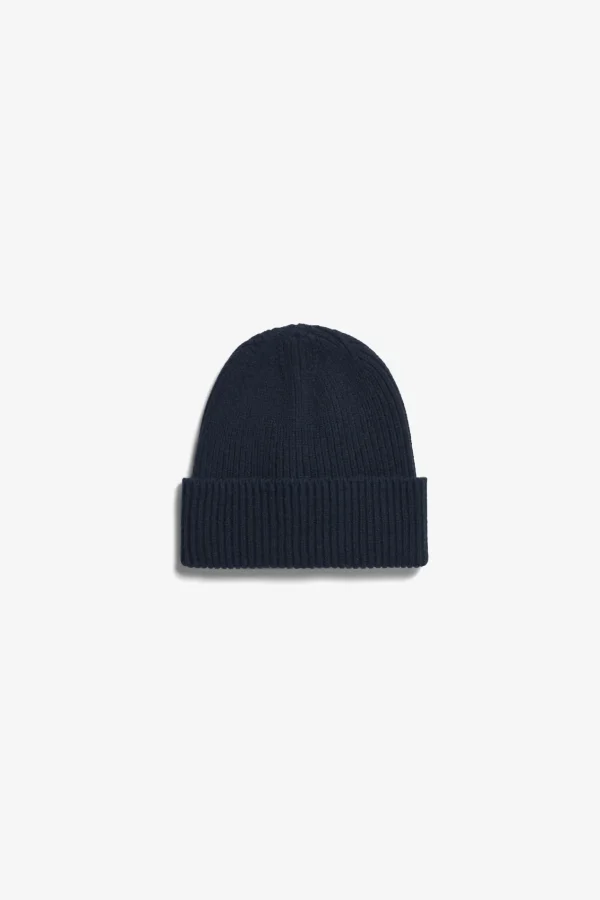 Norse Projects BEANIES^Cashmere Rib Beanie Dark Navy