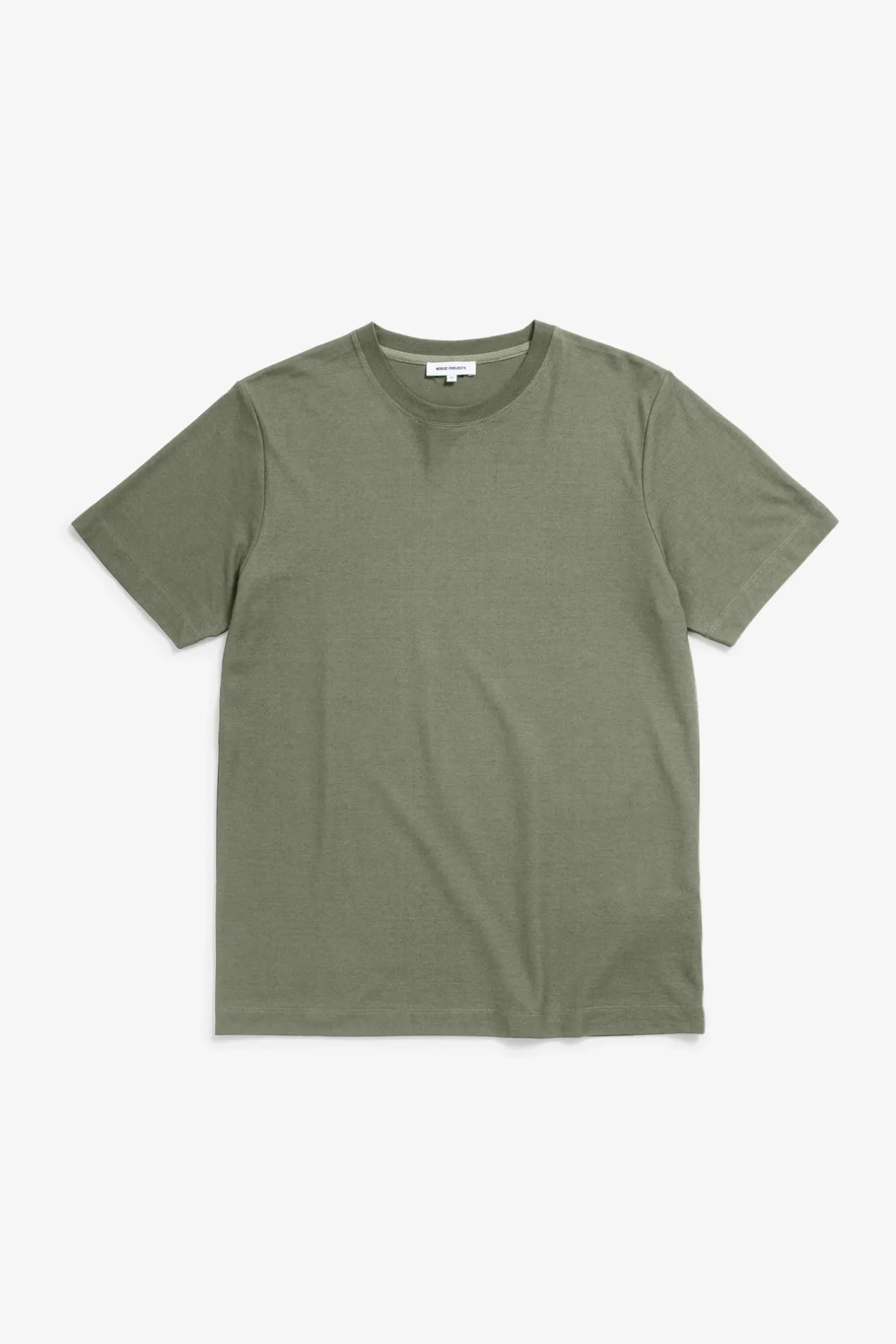 cotton_crpe_tshirt_0.webp Norse Projects T-SHIRTS^Cotton Crêpe T-shirt Sediment Green