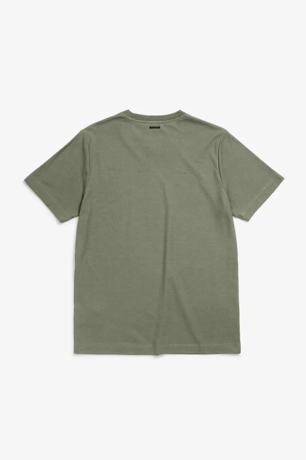 Norse Projects T-SHIRTS^Cotton Crêpe T-shirt Sediment Green
