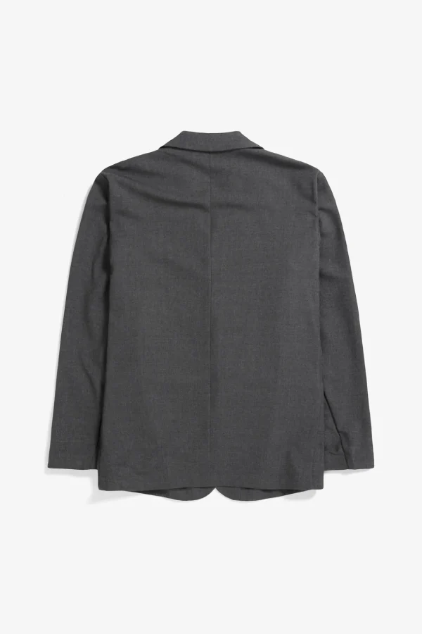 Norse Projects OVERSHIRTS | OUTERWEAR^Emil Cordura Tech Wool Blazer Charcoal Melange