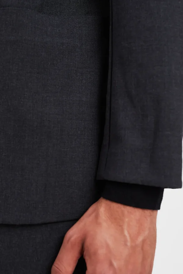 Norse Projects OVERSHIRTS | OUTERWEAR^Emil Cordura Tech Wool Blazer Charcoal Melange