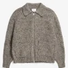 Norse Projects KNITWEAR^Erik Donegal Diamond Jacket Grey Melange