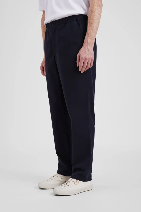 Norse Projects TROUSERS^Ezra Cotton Wool Trouser Dark Navy