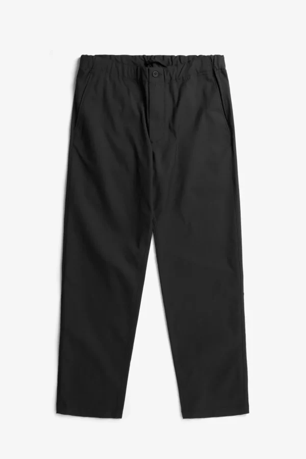 Norse Projects TROUSERS^Ezra Relaxed Solotex Twill Trouser Black