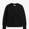Norse Projects KNITWEAR^Fine Merino Rib Crewneck Black