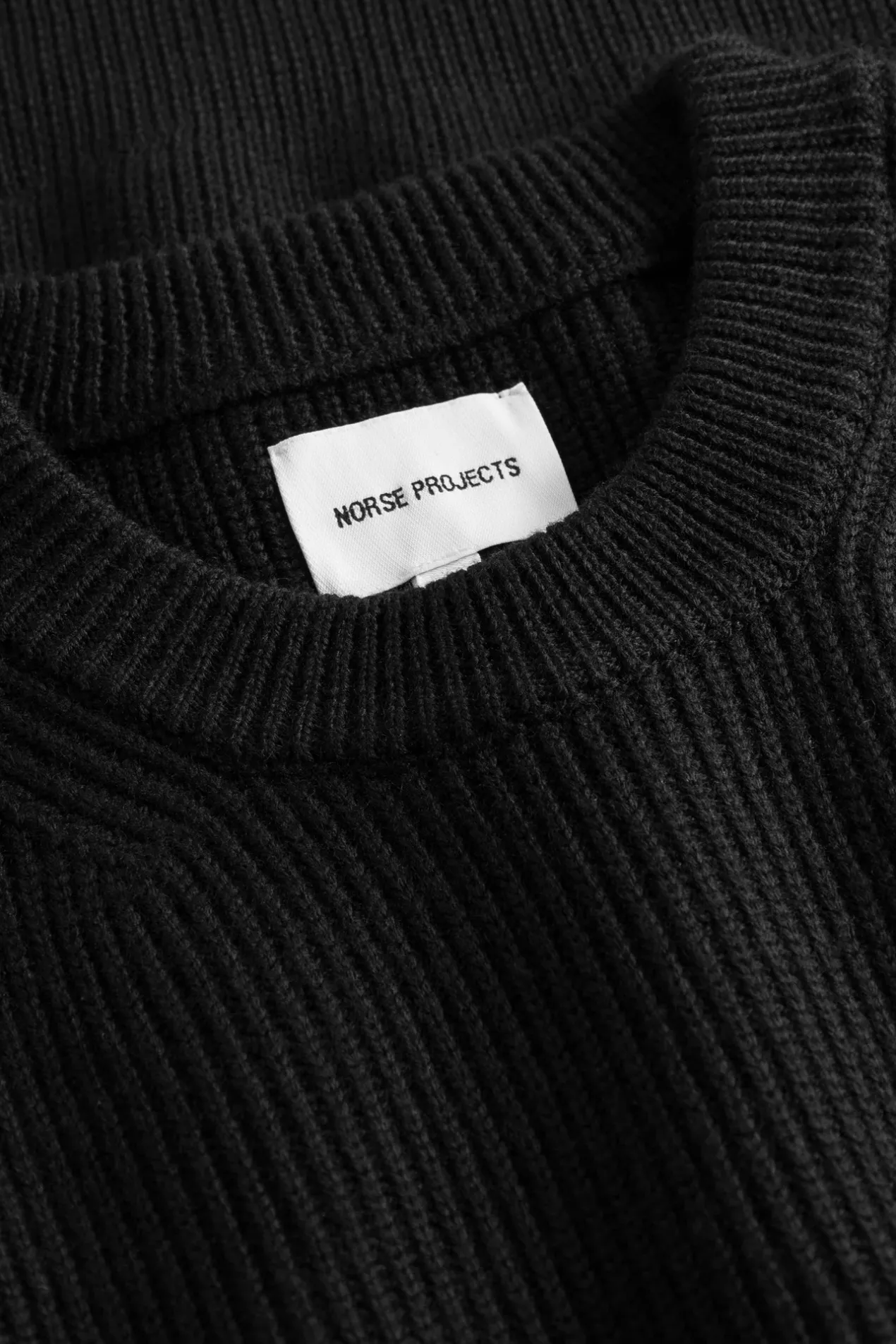fine_merino_rib_crewneck_2.webp Norse Projects KNITWEAR^Fine Merino Rib Crewneck Black