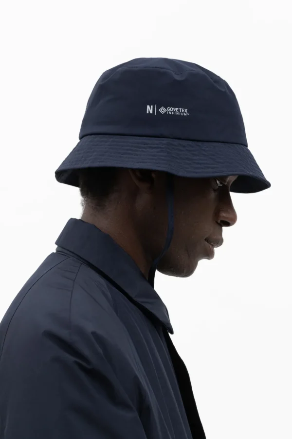 Norse Projects CAPS^Gore-Tex Infinium Bucket Hat Dark Navy