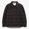 Norse Projects OVERSHIRTS^Hjalmer Insulated Wool Check Overshirt Espresso