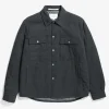 Norse Projects OVERSHIRTS^Hjalmer Insulated Wool Overshirt Charcoal Melange
