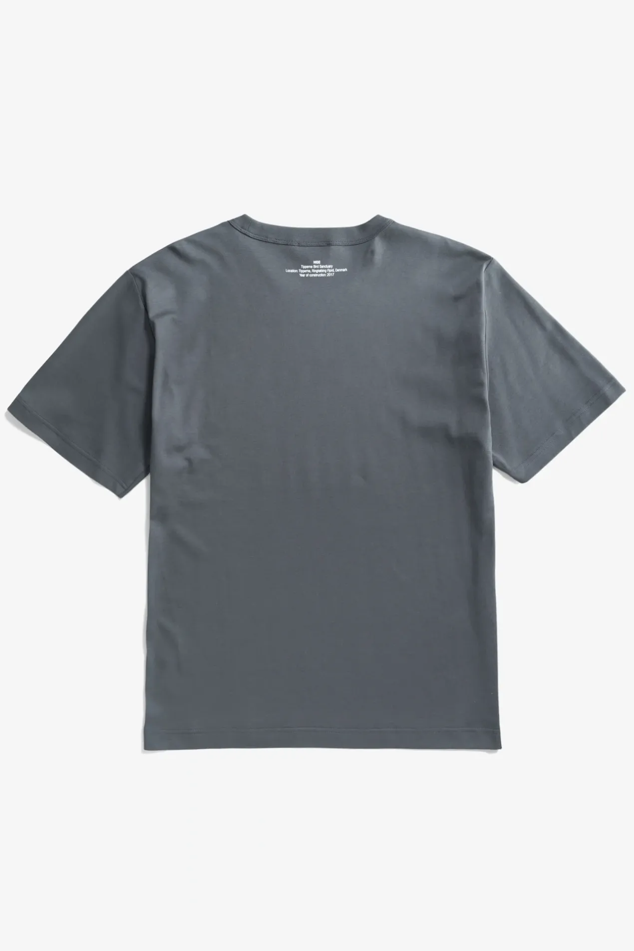 holger_organic_interlock_hide_print_tshirt_1.webp Norse Projects T-SHIRTS^Holger Organic Interlock Hide Print T-Shirt Battleship Grey