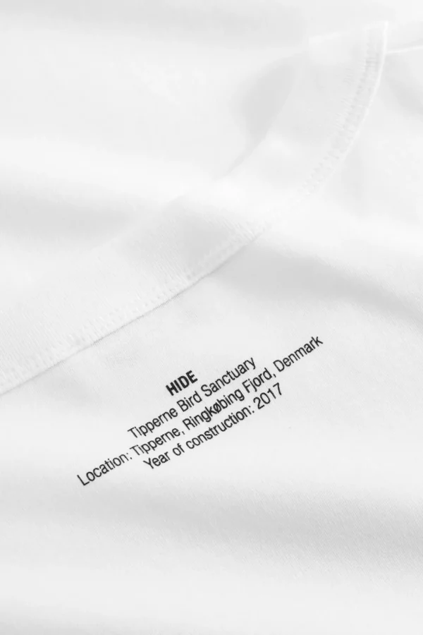 Norse Projects T-SHIRTS^Holger Organic Interlock Hide Print T-Shirt White
