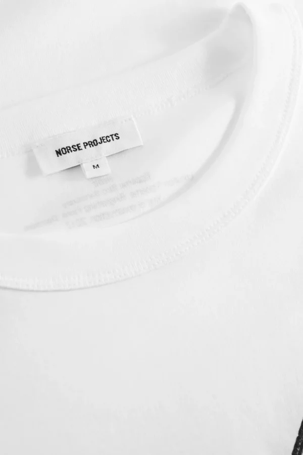Norse Projects T-SHIRTS^Holger Organic Interlock Hide Print T-Shirt White