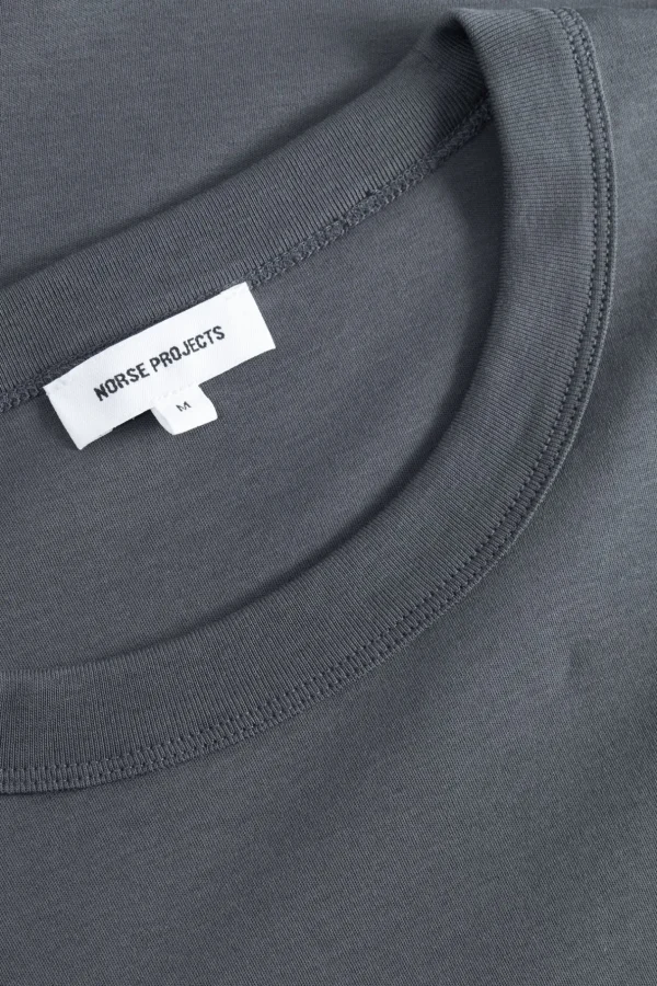 Norse Projects T-SHIRTS^Holger Organic Interlock Hide Print T-Shirt Battleship Grey