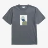 Norse Projects T-SHIRTS^Johannes Organic Bucket Hat Print T-shirt Magnet Grey