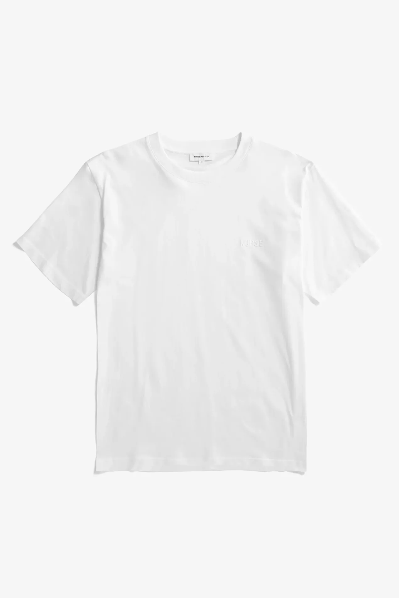johannes_organic_norse_logo_tshirt_0-1.webp Norse Projects T-SHIRTS^Johannes Organic NORSE Logo T-shirt White
