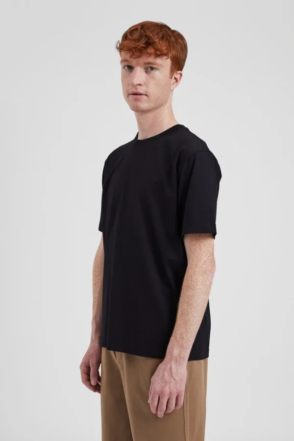 Norse Projects T-SHIRTS^Johannes Organic NORSE Logo T-shirt Black