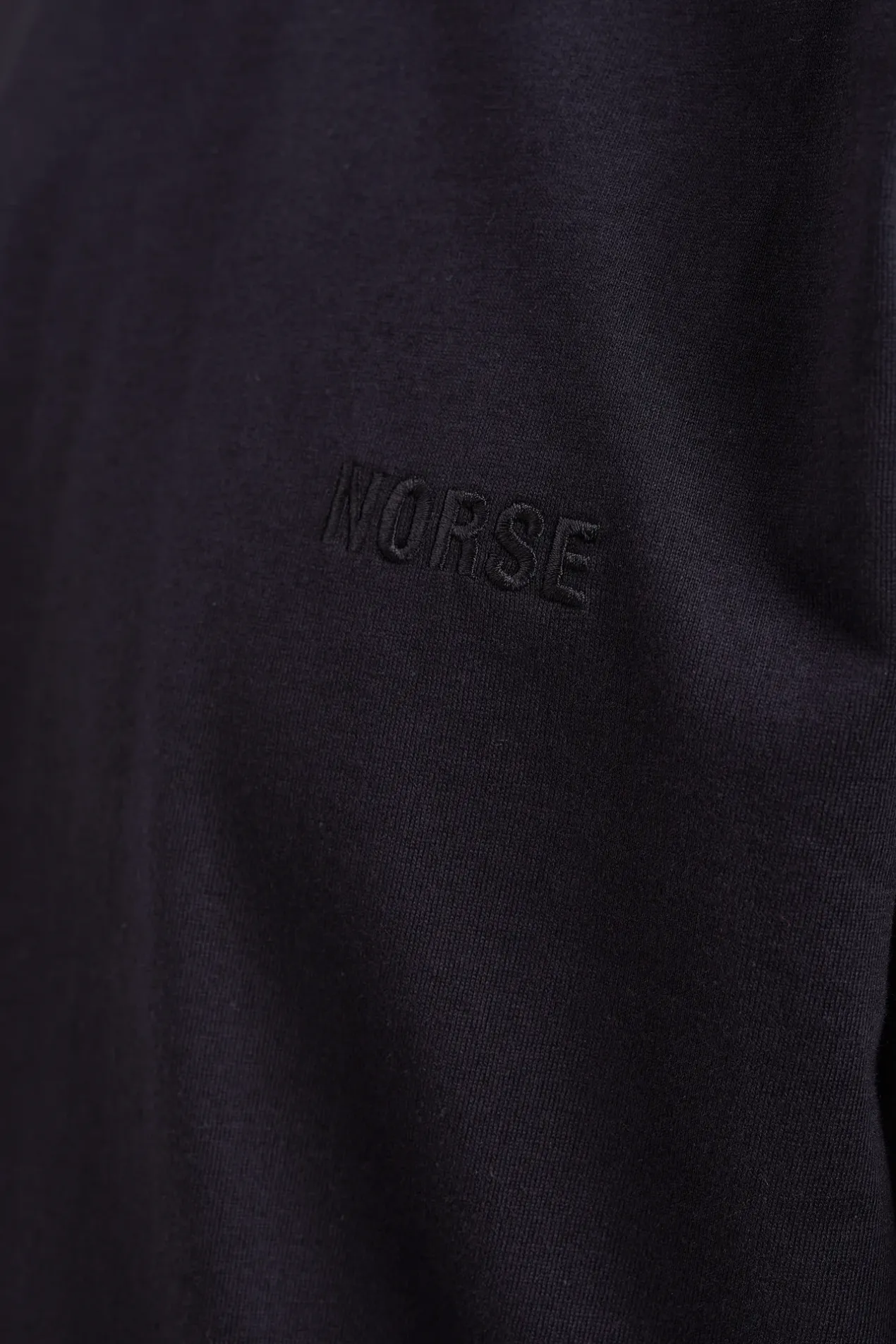 johannes_organic_norse_logo_tshirt_4-3.webp Norse Projects T-SHIRTS^Johannes Organic NORSE Logo T-shirt Black