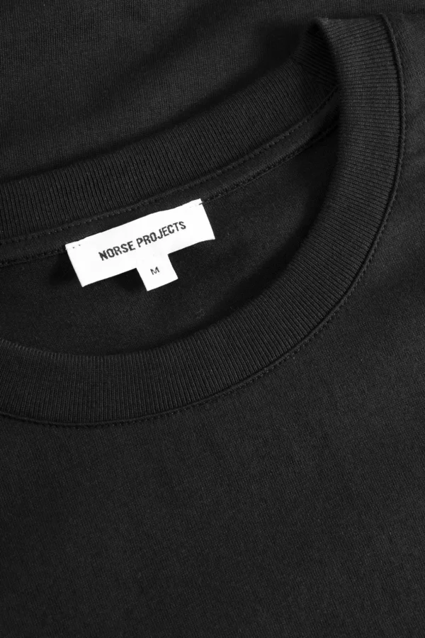 Norse Projects T-SHIRTS^Johannes Organic NORSE Logo T-shirt Black