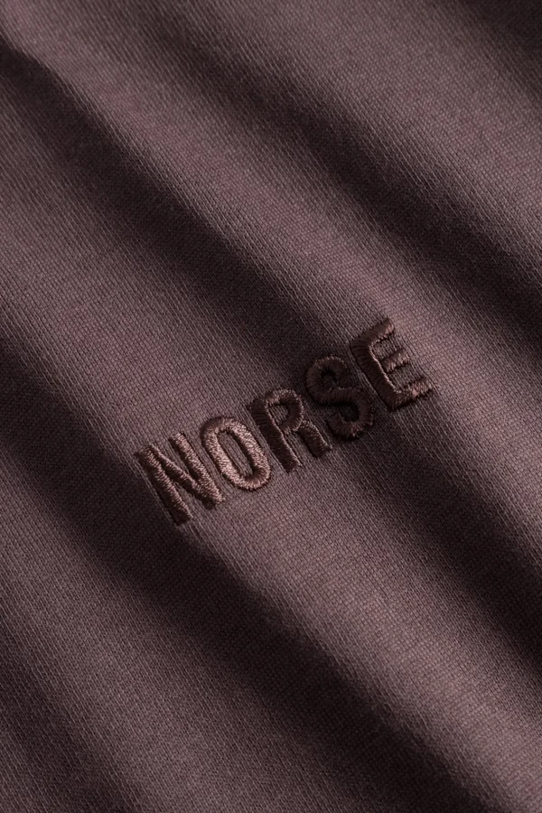 Norse Projects T-SHIRTS^Johannes Organic NORSE Logo T-shirt Wine Red